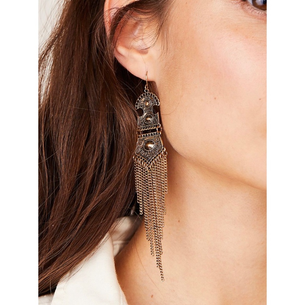 Free people silver Roxanna Earrings - Picture 2 of 4